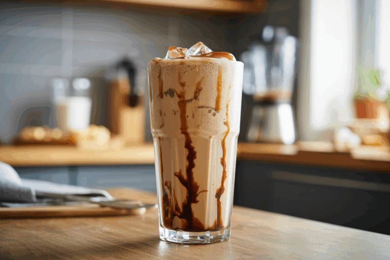 Caramel Iced Coffee Protein Shake That Beats Starbucks