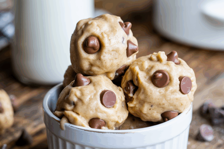 Greek Yogurt Cookie Dough Bites (No-Bake High-Protein Recipe)