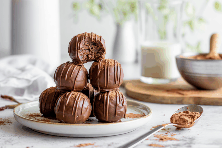 No-Bake Cottage Cheese Brownie Batter Protein Balls