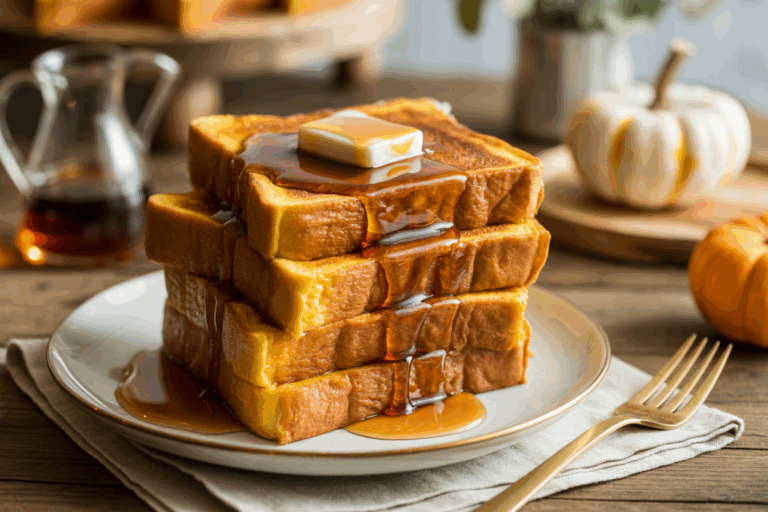 High-Protein Pumpkin French Toast Recipe – 13g Protein Per Slice