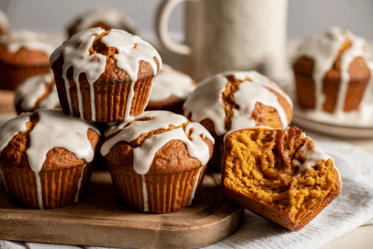 High-Protein Pumpkin Cinnamon Roll Muffins Recipe – 8g Protein Per Muffin