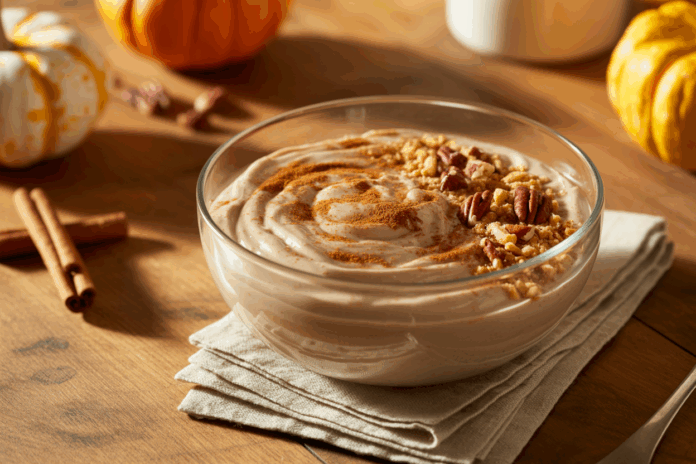 pumpkin pie greek yogurt recipe